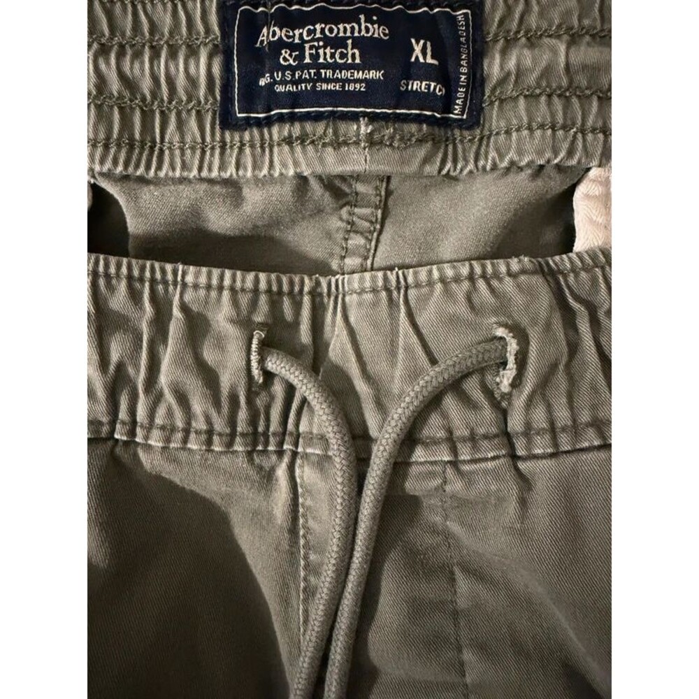 Abercrombie & Fitch Pull-On Drawstring Chino Pants Olive Green XL